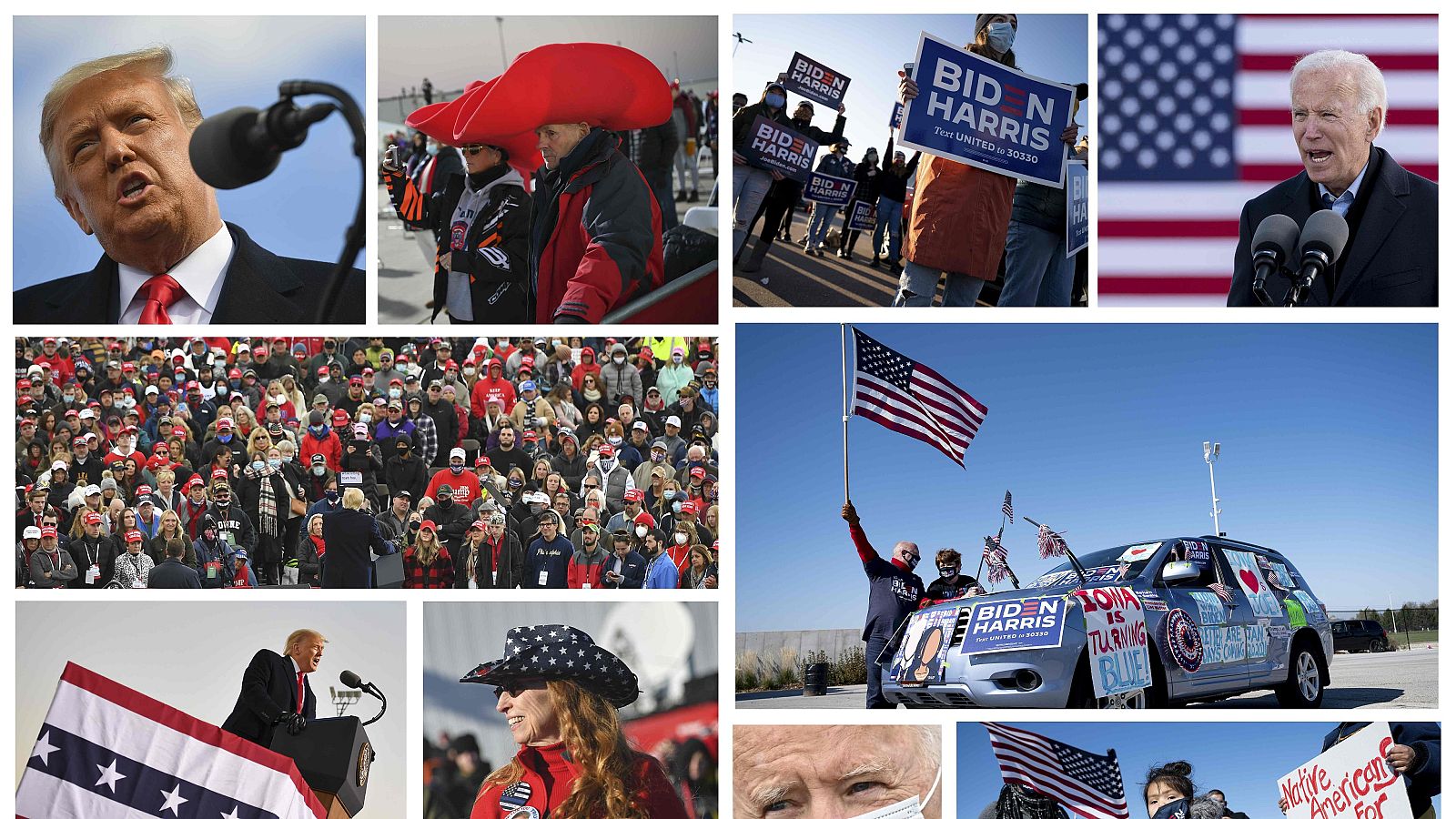 Trump y Biden buscan el voto con los últimos mítines en los "estados bisagra" | Ver