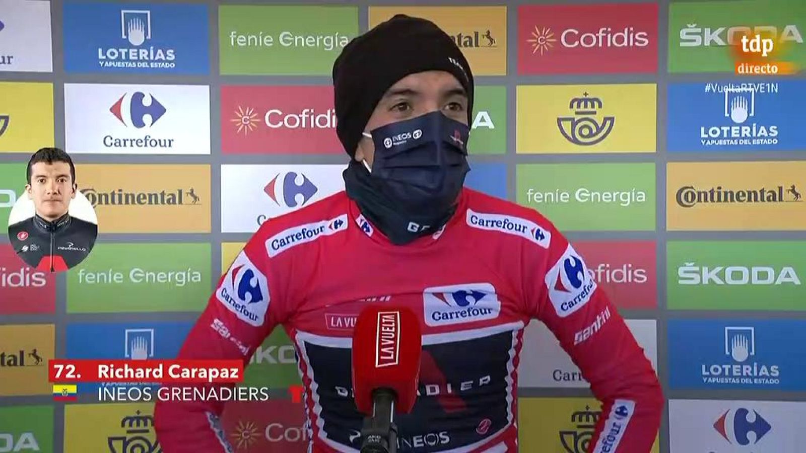 Vuelta 2020 Etapa 12 | Carapaz: "Ha sido muy duro" - Vuelta ciclista a España | Ver