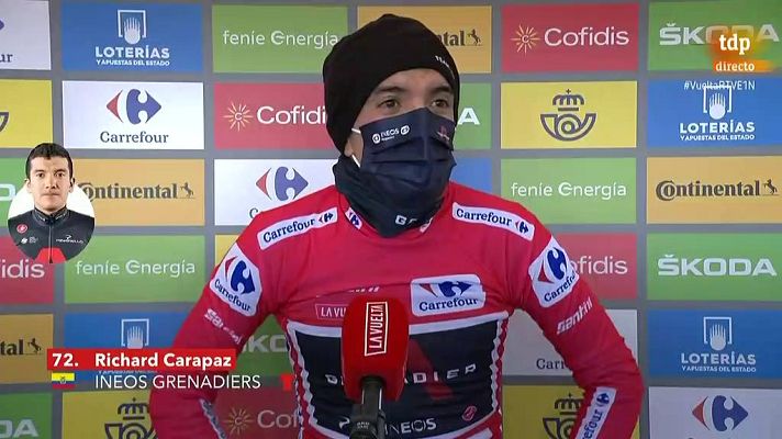 Vuelta ciclista a España - Vuelta 2020 | Carapaz: "El final ha sido una selección natural·"