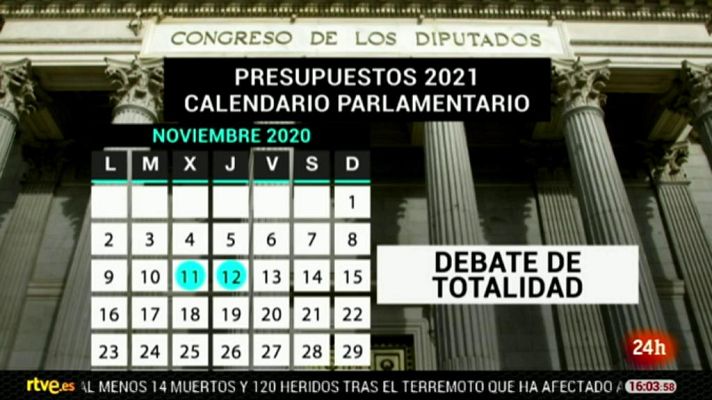 Parlamento - Tramitación de los presupuestos
