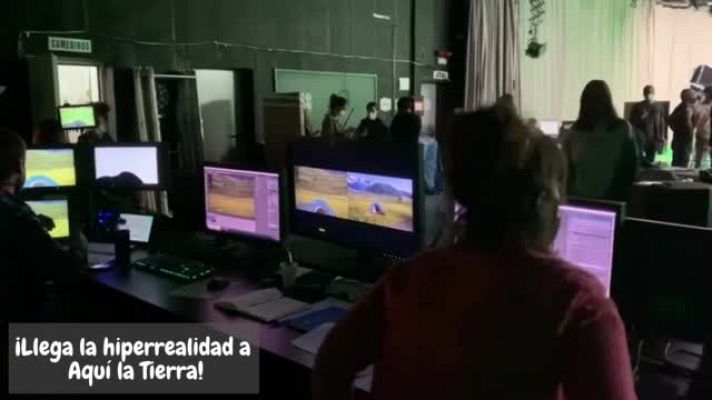 Aquí la Tierra - Hiperrealidad, así se ve detrás de las cámaras