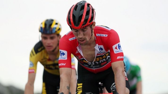 Telediario 1 - Vuelta 2020 | Así vivió Roglic la subida al Angliru