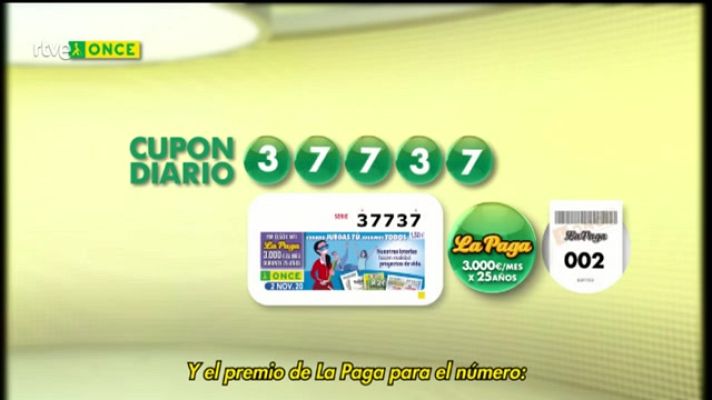 Sorteos ONCE - Sorteo ONCE - 02/11/20