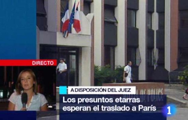  - Los etarras detenidos, en comisaría