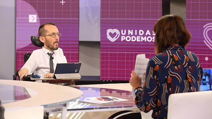 La hora de La 1 - Entrevista íntegra al portavoz parlamentario de Unidas Podemos, Pablo Echenique, en La Hora de La 1