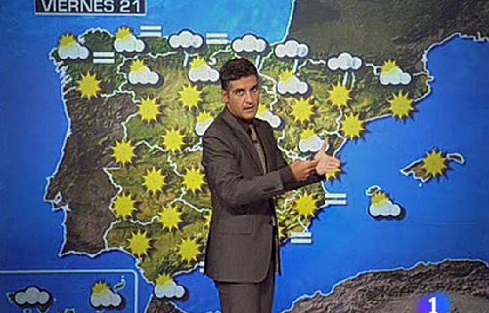 Predicción metereológica para el viernes 21 de agosto de 2009.