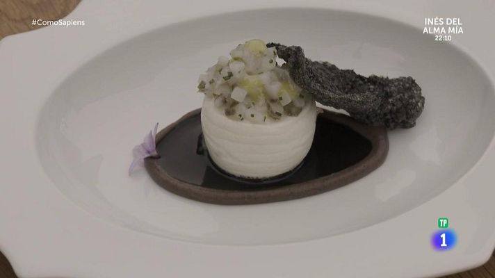 RTVE Cocina - Receta con Estrella Michelin: timbal de huevo con jibia