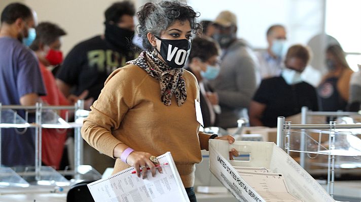 Telediario 1 - Así se recuentan los votos anticipados en Estados Unidos