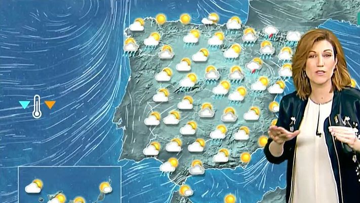 El tiempo - Precipitaciones y descenso de temperaturas este sábado