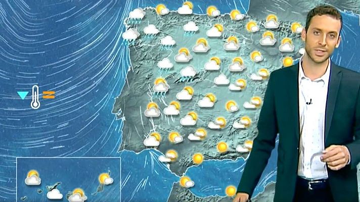 El tiempo - Lluvias en el oeste peninsular y en el norte de Canarias