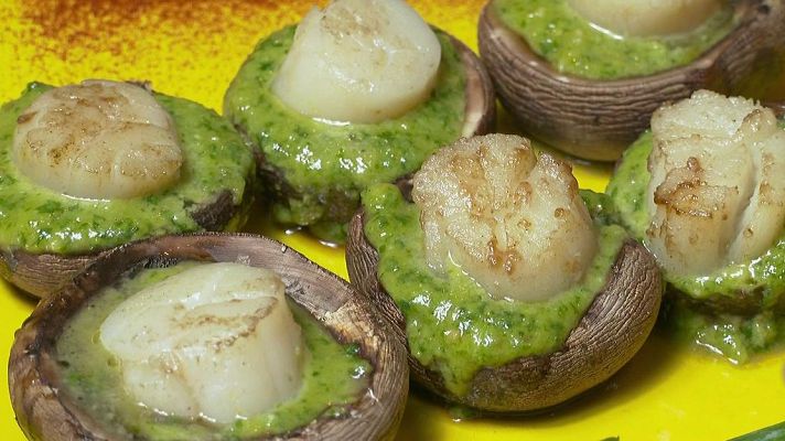 RTVE Cocina - Vieiras con mojo verde, un lujo fácil de hacer