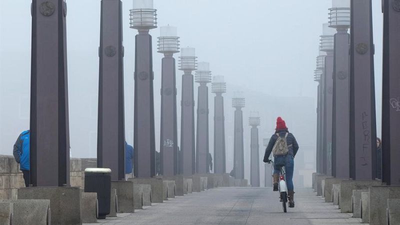 Nieblas extensas este miércoles en la meseta norte y en el valle del Ebro