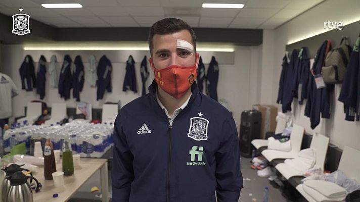  - Gayá: "Recuerdo el golpe, mucho dolor, pero no ha sido tan grave"