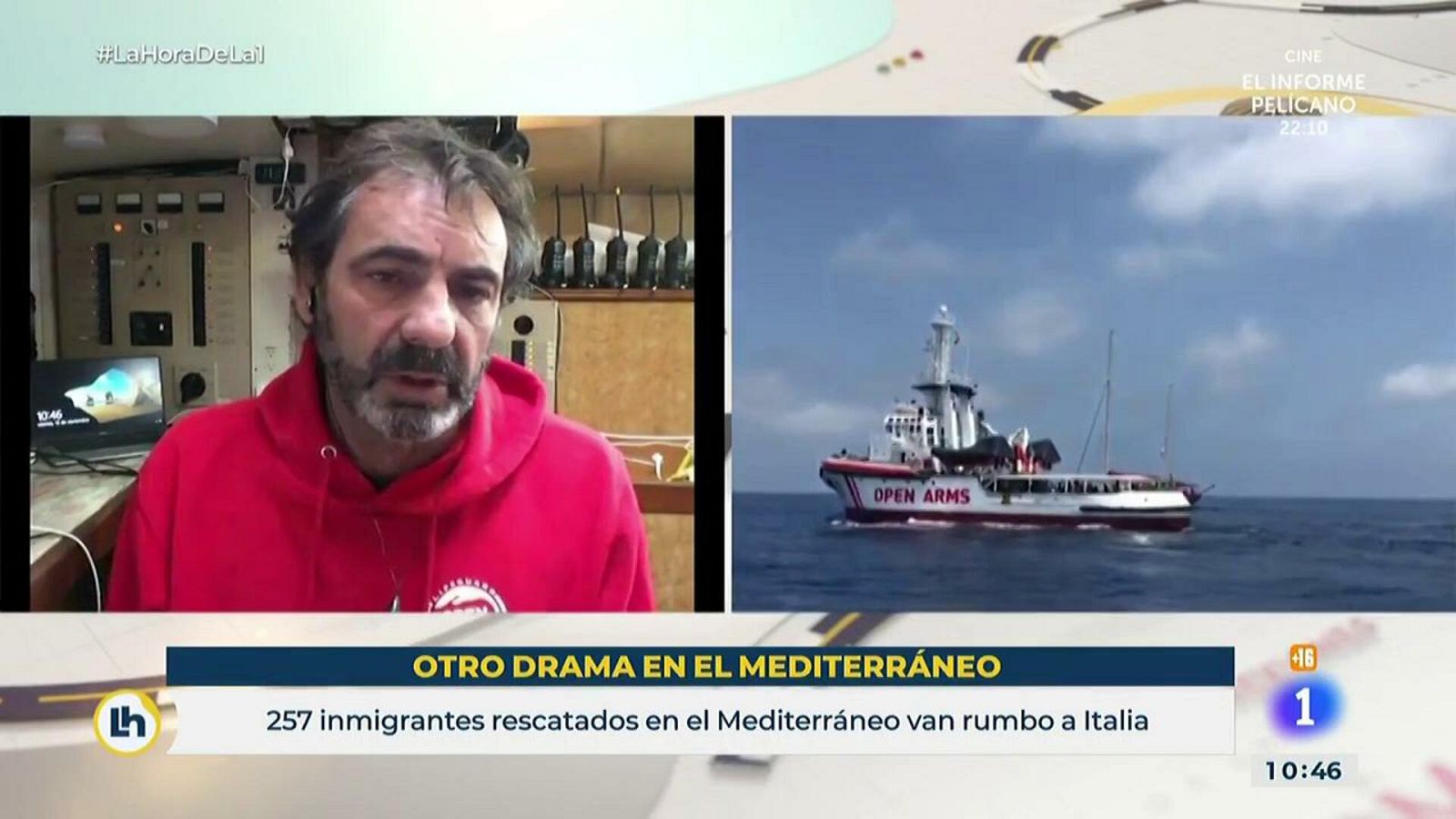 Òscar Camps, funadador de Open Arms, asegura que ahora mismo tienen a bordo a más de 260 inmigrantes