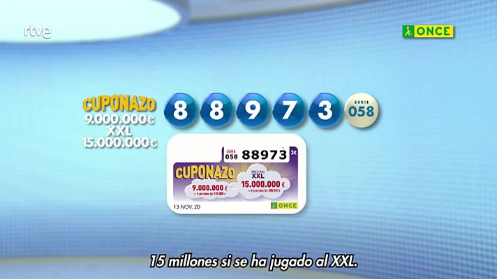 Sorteos ONCE - Sorteo ONCE - 13/11/20