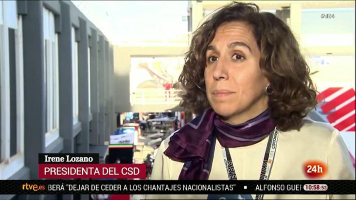 Telediario 1 - Irene Lozano: "Es muy probable que antes del verano que viene veamos público en los eventos deportivos"