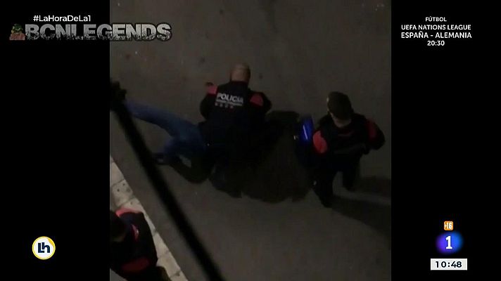 La hora de La 1 - La agresión de un Mosso D'Esquadra a un joven en Barcelona