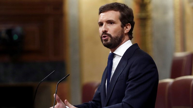 Casado tacha de "infame" el apoyo de Bildu al Gobierno y Sánchez le reprocha una estrategia "trumpista" | Ver