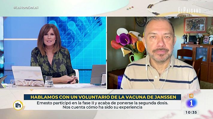 La hora de La 1 - Hablamos con un voluntario de la vacuna de Janssen
