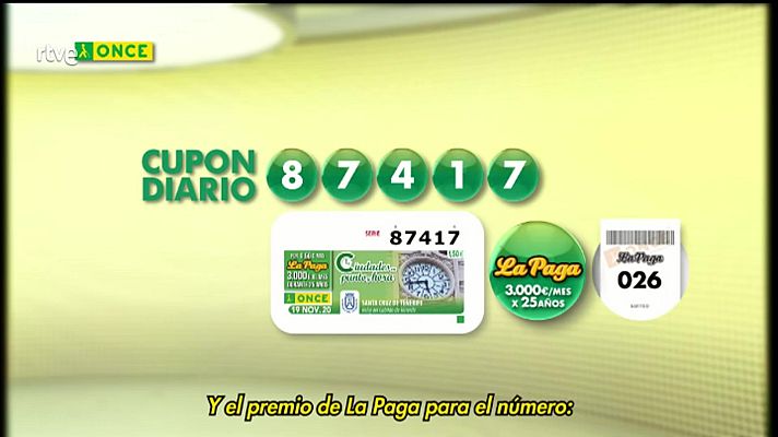 Sorteos ONCE - Sorteo ONCE - 19/11/20