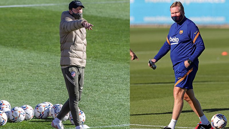Simeone y Koeman se lanzan elogios antes de enfrentarse por primera vez como entrenadores