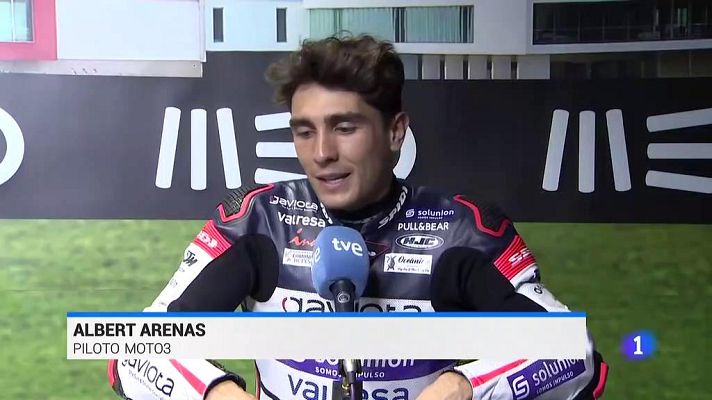 Telediario 1 - Albert Arenas se muestra satisfecho por salir en la segunda fila
