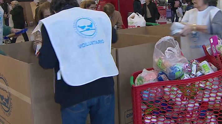 Telediario 1 - El coronavirus hace que la Gran Recogida de Alimentos 2020 sea más virtual