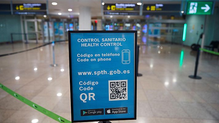 Telediario 1 - España exige desde este lunes PCR negativa obligatoria para entrar por aeropuertos y puertos