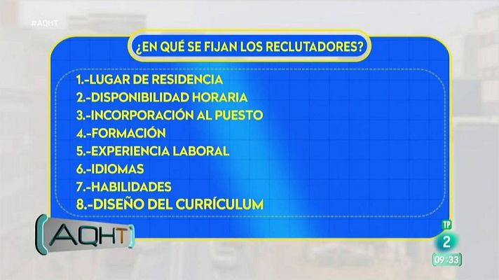 Aquí hay trabajo - 8 claves para que tu currículum supere la criba