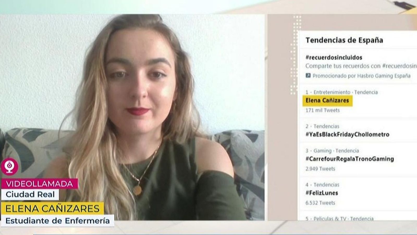 Elena Cañizares en la Hora de la 1 - La hora de La 1 | Ver