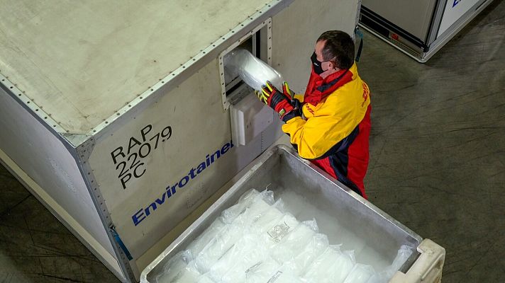 Telediario 1 - La logística, siguiente reto de la vacuna contra el coronavirus