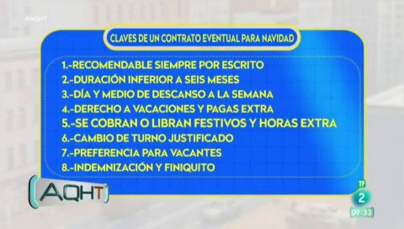 Claves de un contrato eventual para Navidad - Aquí hay trabajo | Ver