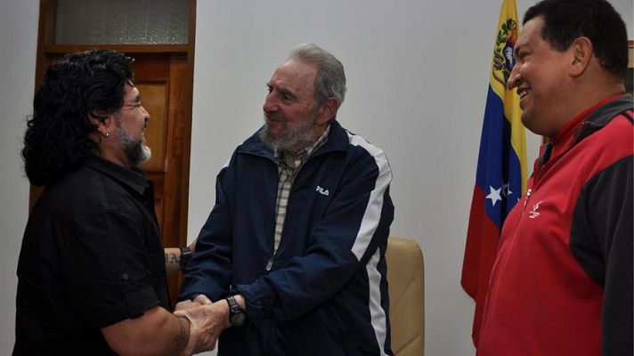 Telediario 1 - Los líderes de la izquierda latinoamericana despiden a Maradona