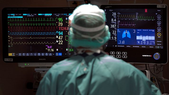 Telediario 1 - Visita a una UCI para concienciar sobre el coronavirus