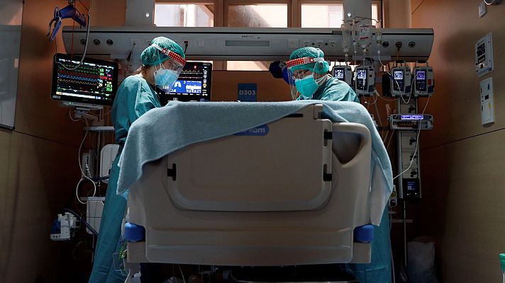 Telediario 1 - España, por debajo de la media de la OCDE en camas en hospitales