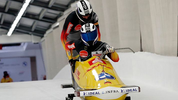 Telediario 1 - Dominio alemán en la Copa del mundo de Bobsleigh