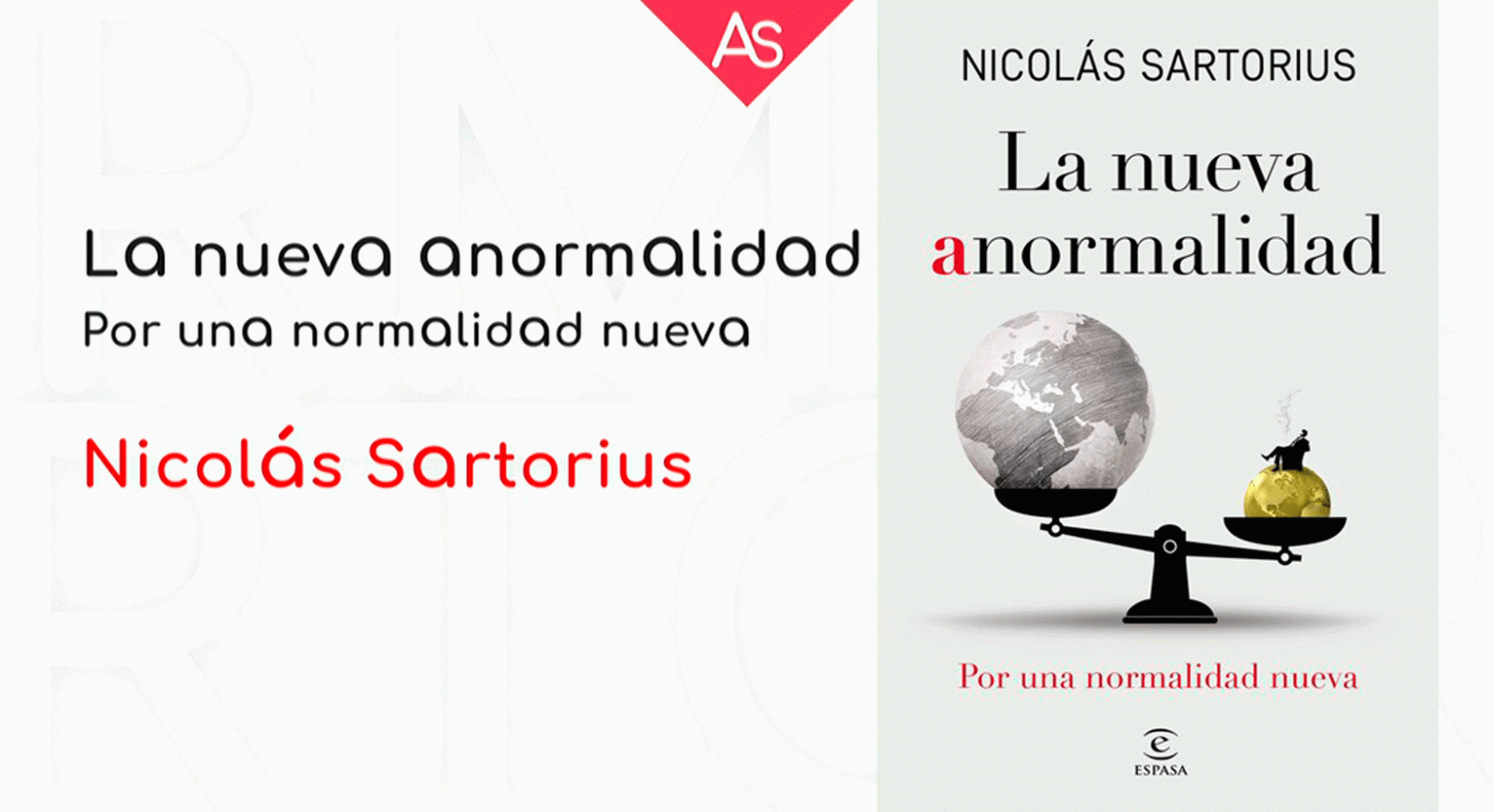 La aventura del saber La nueva anormalidad Por una nueva normalidad Nicolás Sartorius ensayo #AventuraSaberLibros
