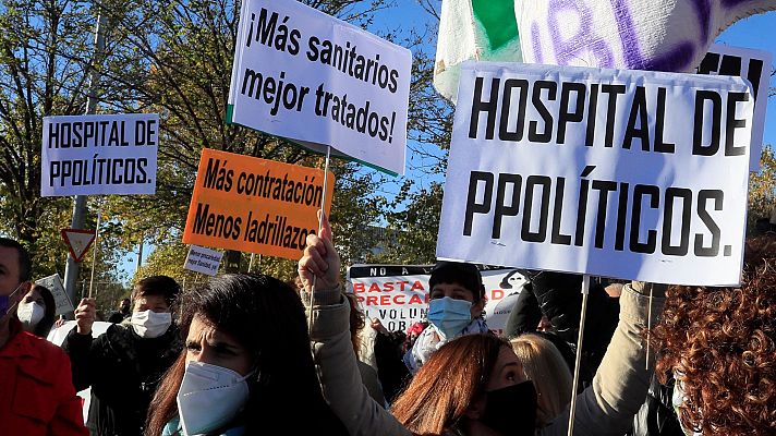 Informativo 24h - Los sindicatos sanitarios critican la construcción del Hospital Enfermera Isabel Zendal: "Hay camas vacías que se podían habilitar"
