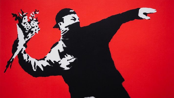 Telediario 1 - El arte callejero de Banksy en Madrid: de los grafitis a las exposiciones no autorizadas