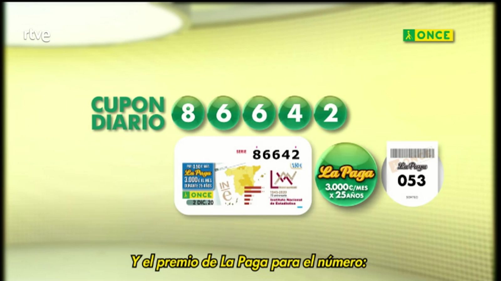 Sorteo ONCE - 02/12/20 - ver ahora