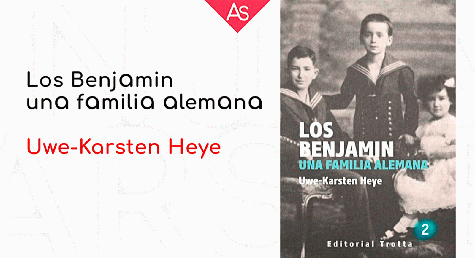 La aventura del saber Los Benjamin una familia alemana Uwe-Karsten Heye filósofo #AventuraSaberLibros