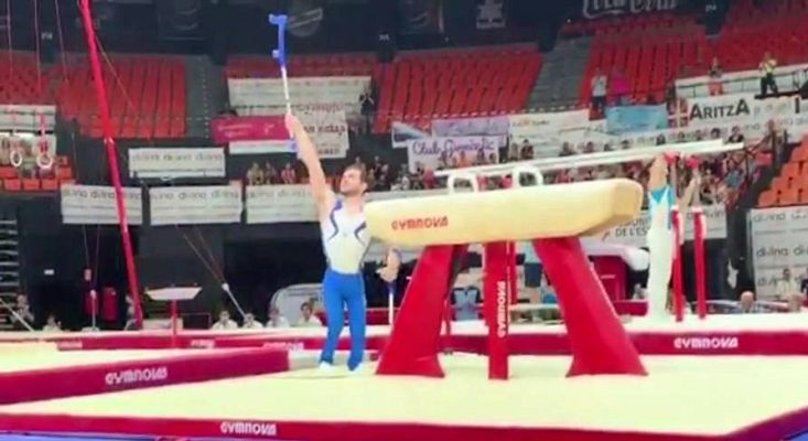 Telediario 1 - David Gómez, un gimnasta luchando contra la discapacidad