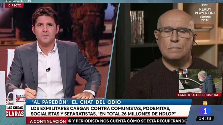Las cosas claras - Jorge Bravo, secretario de organización AUME: "Hay un poso todavía franquista dentro de las Fuerzas Armadas"