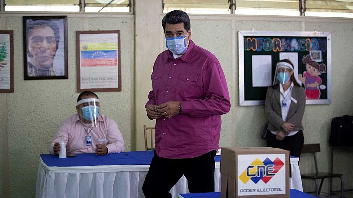 Telediario 1 - Los venezolanos votan a cuentagotas en unas elecciones parlamentarias cuestionadas