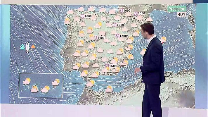 El tiempo - Una nueva borrasca dejará tiempo revuelto en gran parte de país con lluvias fuertes y nevadas en el norte