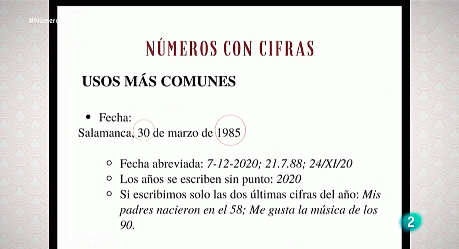 La aventura del saber los numeros escribirlos correctamente filología Luna Paredes gramática español #AventuraSaberEspañol