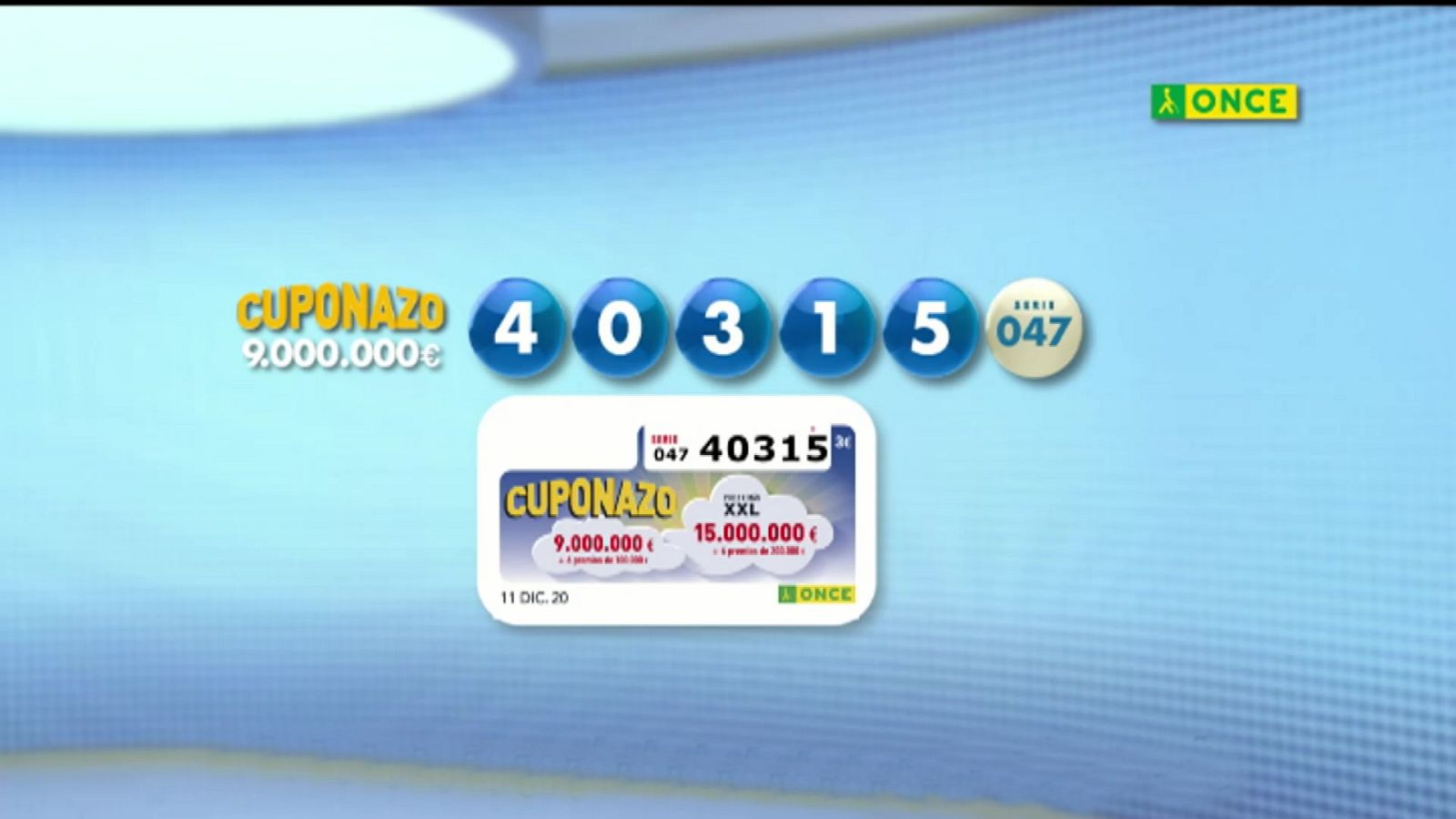 Sorteo ONCE - 11/12/20 - ver ahora