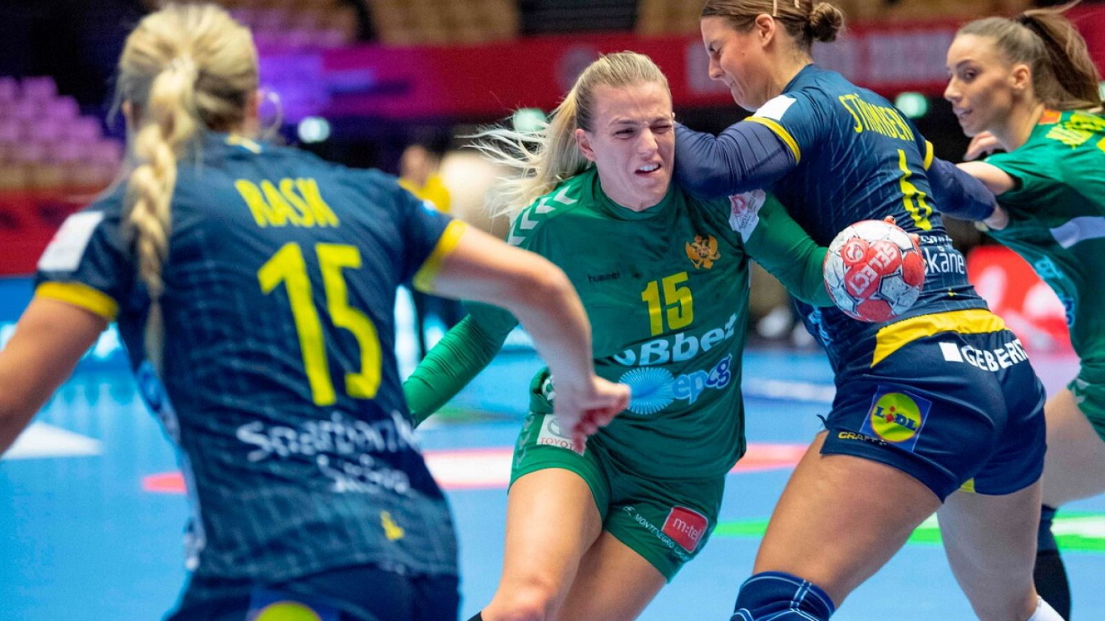 Balonmano - Campeonato de Europa femenino. 2ª fase: Montenegro - Suecia - ver ahora