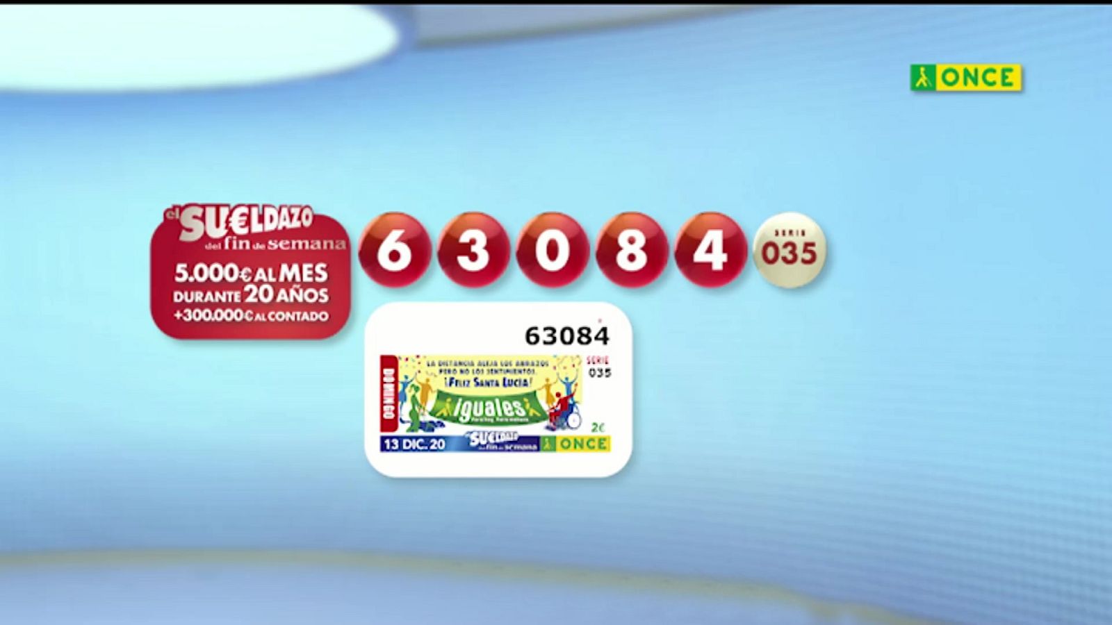 Sorteo ONCE - 13/12/20 - ver ahora