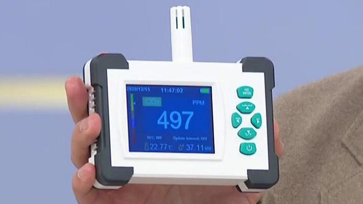 La hora de La 1 - Así funcionan los medidores de CO2